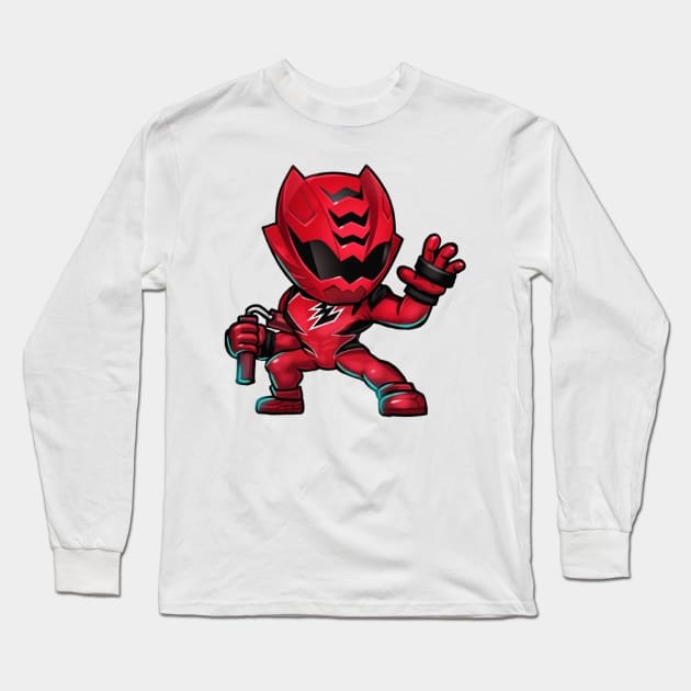 red ranger Long Sleeve T-Shirt by mprokolo corgi